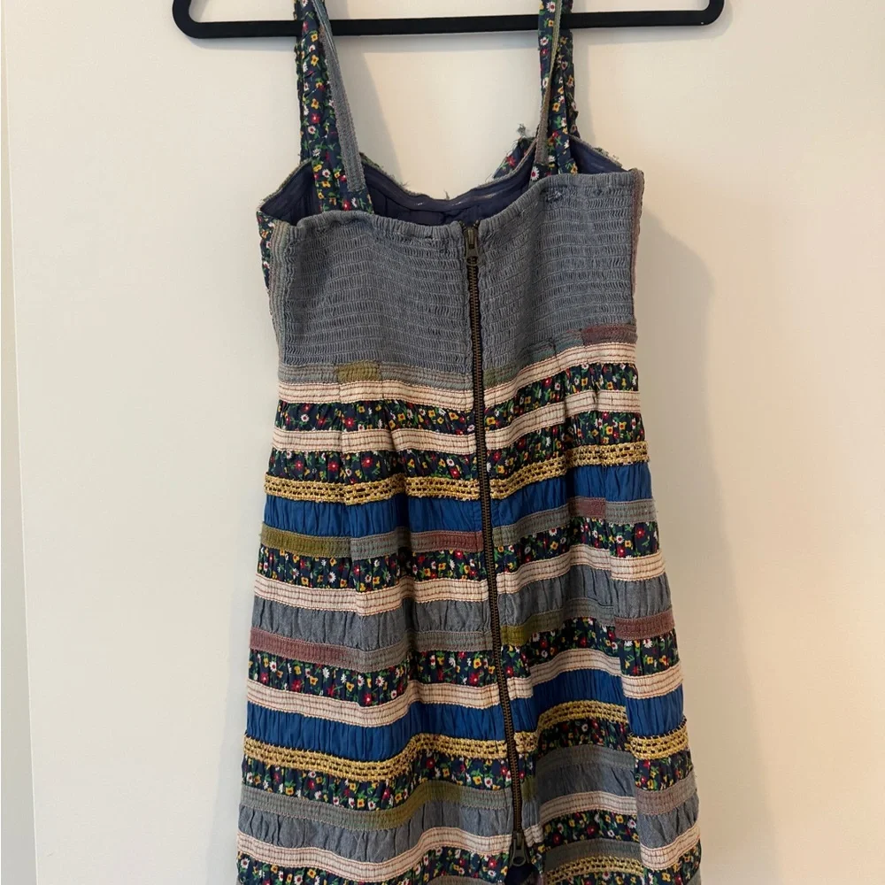 Free People Multicolor Striped Floral Mini Dress - Picture 3 of 3
